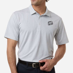 Swannies Men’s Smith Striped Polo - Swannies_SW1110_Glacier_White_Front_High_Model