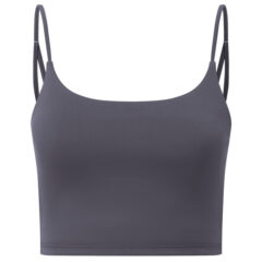 TriDri Women’s Luxe Bra - TriDri_TD650_Charcoal_Front_High