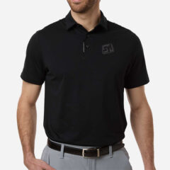 Under Armour Men’s Drive Bonded Polo - Under_Armour_6009652_Black-_Steel_Front_High_Model