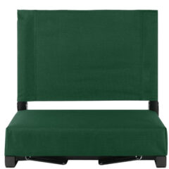 Portable Steel Frame Stadium Chair For Bleachers - green