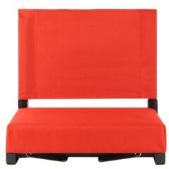 Portable Steel Frame Stadium Chair For Bleachers - red