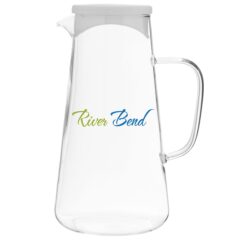 brocca Glass Pitcher – 47.3 oz - white