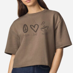 American Apparel Women's French Terry Mid-Length Boxy Top