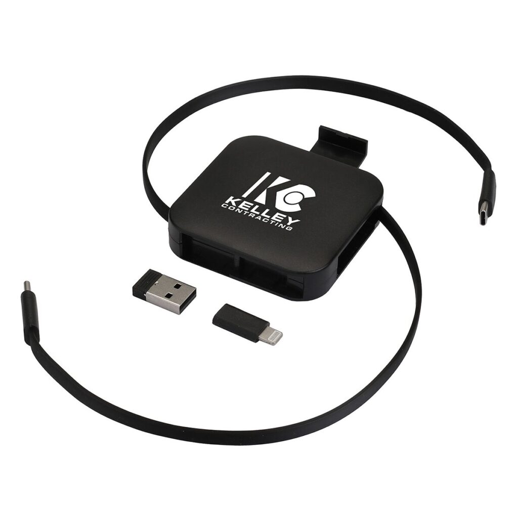 Retractable USB-C Charging Cable Pack with Tip Attachments - 24f5fd47-2712-42f5-bd94-bfa1e66e6bbe