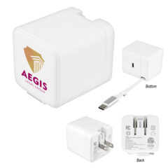 ETL Listed Wall Charger With Retractable Cable – 70W - 25679_group