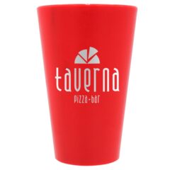Party Pint Reusable Plastic Cup – 16 oz - 66016-red