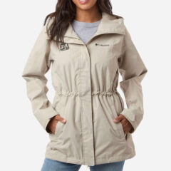 Columbia Women’s Hikebound™ II Long Jacket - Columbia_211390_Dark_Stone_Front_High_Model