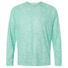 HUK Men’s Lopro Running Lakes Long Sleeve T-Shirt - HUK_H12L0017_Beach_Glass_Front_High