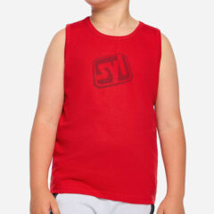 LAT Youth Fine Jersey Tank - LAT_6123_Red_Front_High_Model