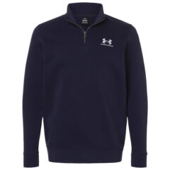 Under Armour Men’s Icon Fleece Quarter-Zip Pullover - Under_Armour_6012710_Midnight_Navy-_White__Front_High