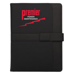 Crossroads Two-Tone Padfolio - black