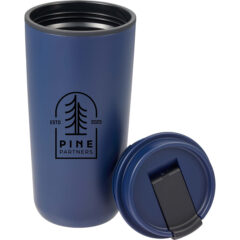 Cooper Recycled Double Wall Plastic Tumbler with Hinging Flap Lid – 16 oz - 1602-45NY_D_DETAIL1