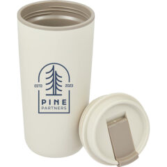 Cooper Recycled Double Wall Plastic Tumbler with Hinging Flap Lid – 16 oz - 1602-45TP_D_DETAIL