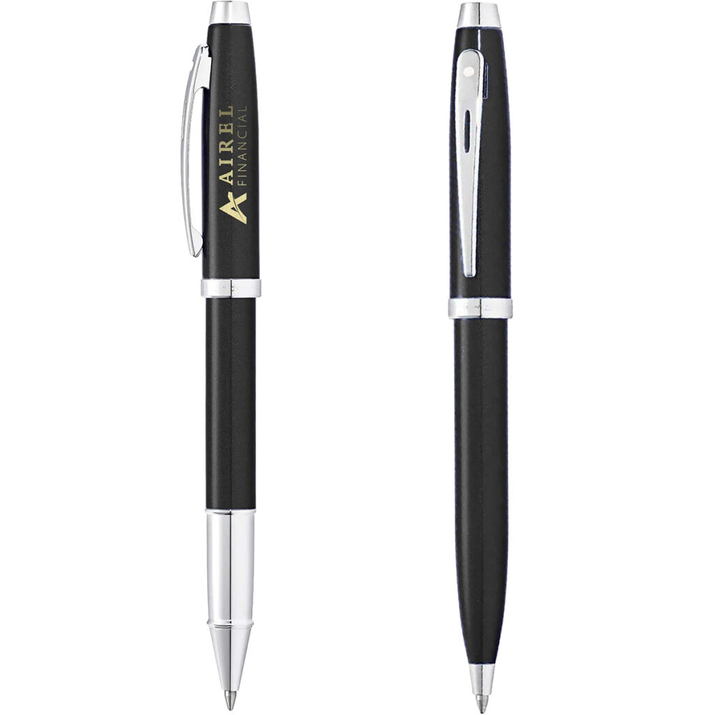 Sheaffer® 100 Glossy Ballpoint & Rollerball Pen Gift Set - 2933-42BK_D_2