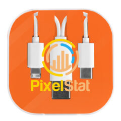 Charging Cable With Phone Stand 2.0 - 29332_ORN_Digibrite