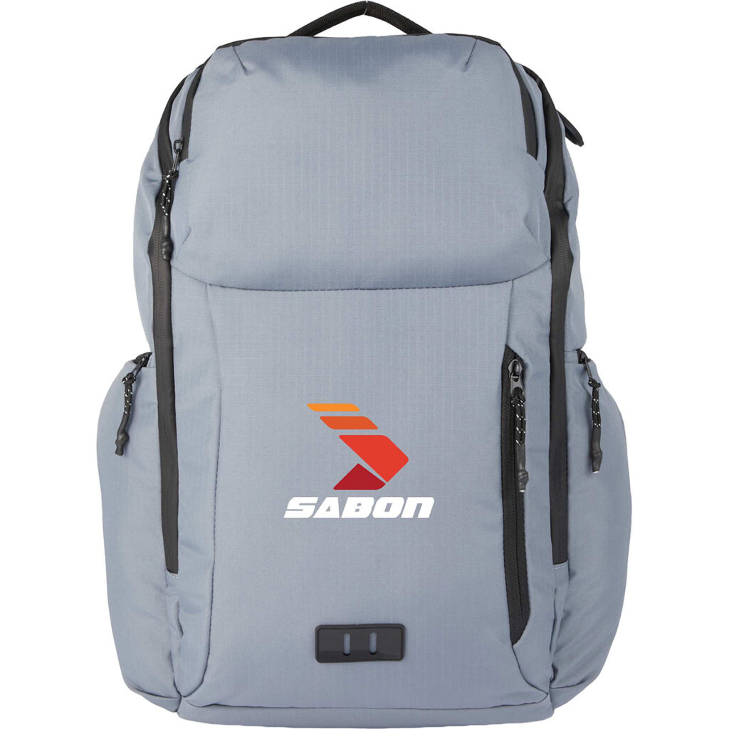 NBN Compass Recycled 15″ Computer Backpack - 3950-25GY_D_FR