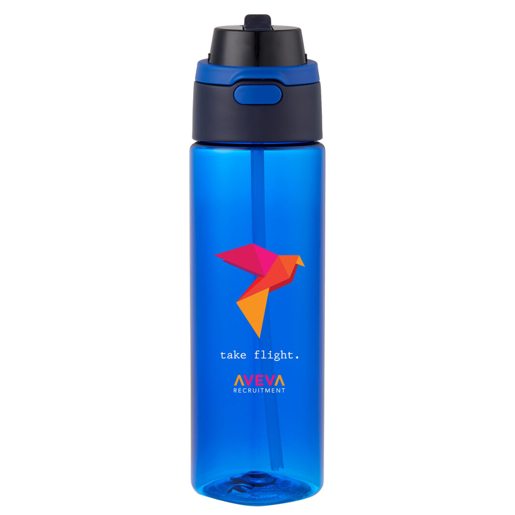 Ella rPET Flip Straw Bottle – 24 oz - SM-6556BL_D_FR