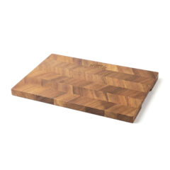 Baylor Acacia Wood Herringbone Serving Board - acacia