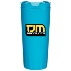 Brady Double Wall Plastic Tumbler – 16 oz - aqua