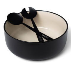 Solstice Porcelain Bowl and Serving Utensil Set - bb