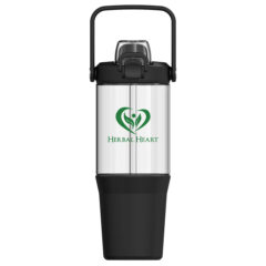 Ivy Eco Water Bottle with Multi-Function Lid – 40 oz - black