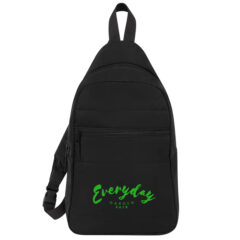 Eco-Friendly Quilted Sling Backpack