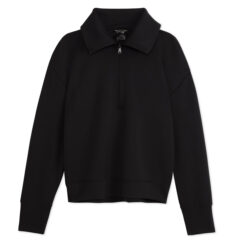 Women’s Comfort Zone Super Soft Modal Blend Half Zip - black