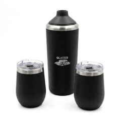 Glacier Stainless Steel Wine Chiller and Tumbler Set