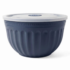 Camden Polypropylene Mixing Bowl Set with Lids - blue