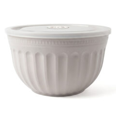 Camden Polypropylene Mixing Bowl Set with Lids - bone