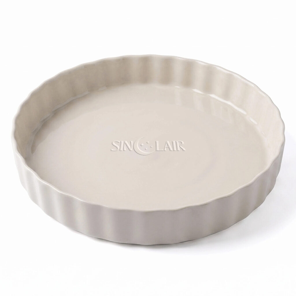 Sinclair Stoneware Pie Dish - bone