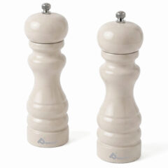 Prescott Oak Wood Salt and Pepper Mill Set - bone4