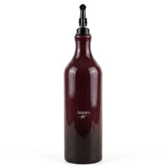 Amaro Ceramic Olive Oil Dispenser – 20.3 oz - burgundy
