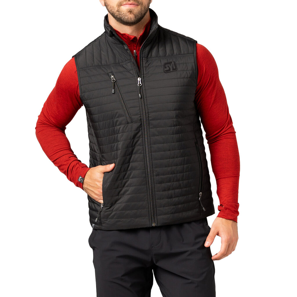 Men’s Front Runner 120 GSM Insulated Quilted Vest - decorated