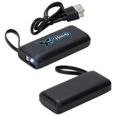 Chancellor 5000mAh Power Bank with USB-C Built-in Cable - epb-ch24bk