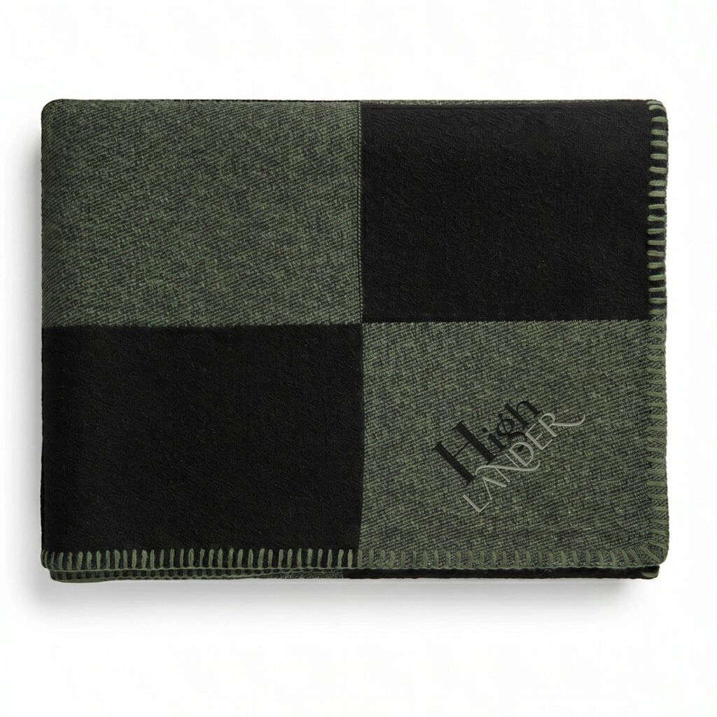 Highlander Woven Polyester Throw Blanket - evergreen