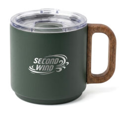 Second Wind Double-Wall Stainless Steel Mug – 8.8 oz - evergreen