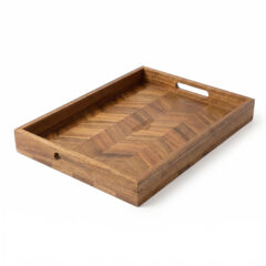 Whitaker Acacia Wood Herringbone Serving Board/Tray