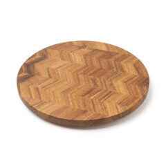 Harrington Acacia Wood Herringbone Lazy Susan - main2