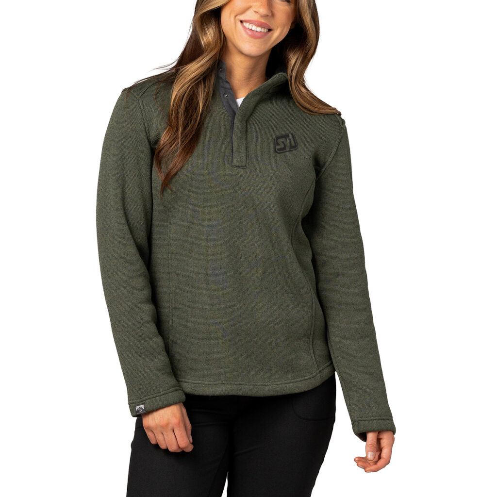 Women’s Overachiever Sweaterfleece Pullover - model