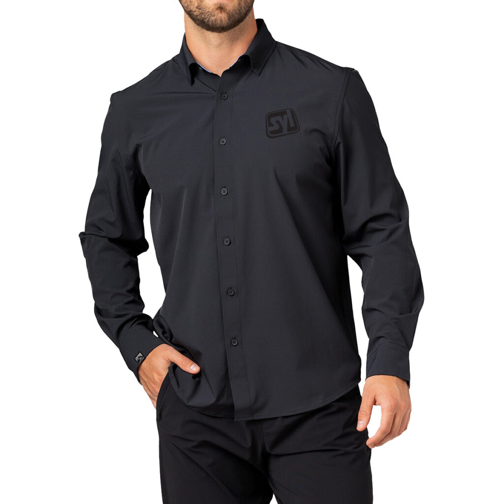 Men’s Influencer 4-Way Stretch Solid Woven Shirt - model