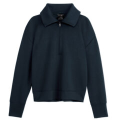 Women’s Comfort Zone Super Soft Modal Blend Half Zip - navy