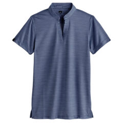 Women’s Unwinder Printed Bamboo Short Sleeve Polo - navy