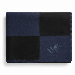 Highlander Woven Polyester Throw Blanket - navy