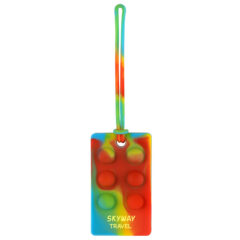 Recycled Push Pop Bubble Luggage Tag