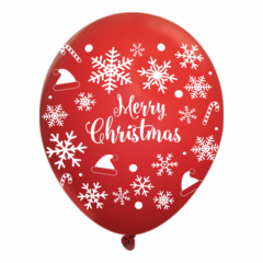 Standard Latex Wrap Balloons – 11″ - 11WRP-STDT_Happy Holidays
