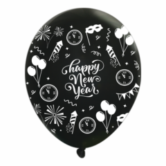 Standard Latex Wrap Balloons – 11″ - 11WRP-STDT_Happy New Year