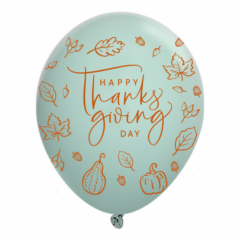 Standard Latex Wrap Balloons – 11″ - 11WRP-STDT_Thanksgiving