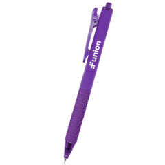Quiet Click rABS Gel Pen - 12023_PUR_Silkscreen