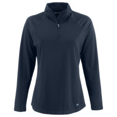 Cutter & Buck Prospect Recycled Featherlight Stretch Women’s Quarter Zip - LCK00225_NVBU_MANN_HG